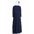 Simple umbrella abaya- Navy blue